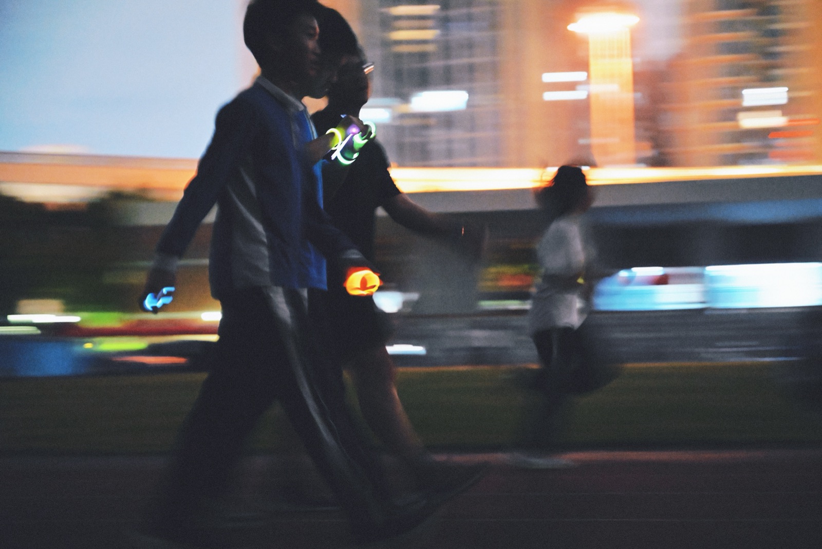Glow Run at night